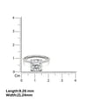 thumbnail image 5 of Auory Solitaire Engagement Rings 3CT Cushion Cut Moissanite 925 Sterling Silver Promise Ring for Women, 5 of 10