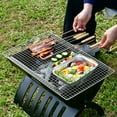 thumbnail image 5 of HengDidi Square Stainless Steel Barbecue Grill Net Flat Mesh for Outdoor Grilling Picnic Camping Even Heating Portable Rack, 5 of 6