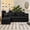BLACK, variant on 83.07" L-Shaped Modular Sectional Sofa,Comfy Corduroy Boneless Couch with Deep Seat & Movable Ottoman for Living Room,Apartment,Light Gray
