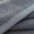 thumbnail image 6 of Mini Towel Gray Small Bath Towel 100% Cotton Highly Absorbent Soft Face Washcloth Quick Dry Luxury Towel Extra Thick Durable Machine Washable Fast Drying Skin Friendly Hypoallergenic Bath Sheet, 6 of 9