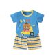 thumbnail image 1 of Odeerbi 6M-6Y Niños Niñas Verano Conjuntos Coche Imprimir Algodón Manga Corta Camiseta Rayas Pantalones Cortos Dos Piezas Set Cintura Elástica, 1 of 5