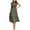 womens dresses summer-Army Green, variant on Summer Brilliant Summer Womens Dresses Plus Size Women's Bohemian Short Sleeve Long Beach Sun Dresses Solid Maxi Dress White L