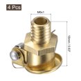 thumbnail image 2 of Unique Bargains M6x1 Male Thread Copper Spring Grease Oil Cup Cap 4Pack, 2 of 5