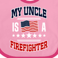 thumbnail image 4 of Inktastic My Uncle Is A Firefighter Nephew Boys or Girls Baby Bib, 4 of 4