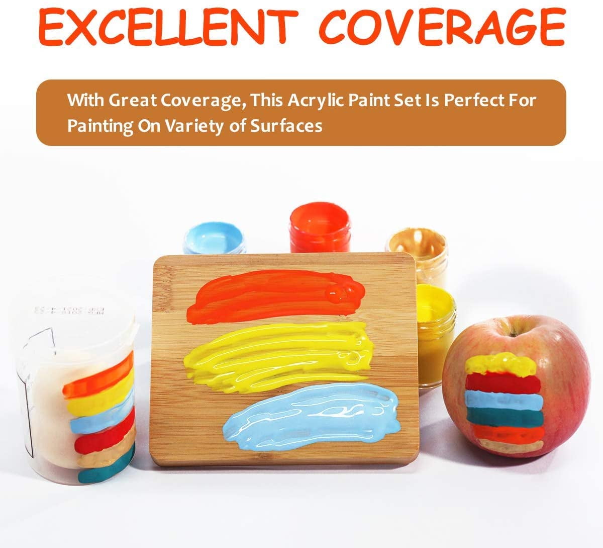 .com: Fulmoon 24 Set Acrylic Paint Kits for Kids Adults