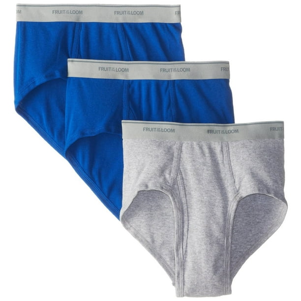Fruit of the Loom Men's Cotton Mid-Rise Fashion Briefs 3-Pack