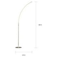 thumbnail image 4 of HomeGlam Horizon LED Arch Floor Lamp Brushed Nickel, 4 of 5