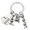 K175, variant on lanema Portable Key Rings Educational Key Ornament Featuring Chemistry Molecule Structure Pendant for Daily Use and Gifting