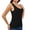 Black, variant on Women's Fleece Lined Thermal Underwear Tops Base Layer Tank Top Vest for Cold Weather