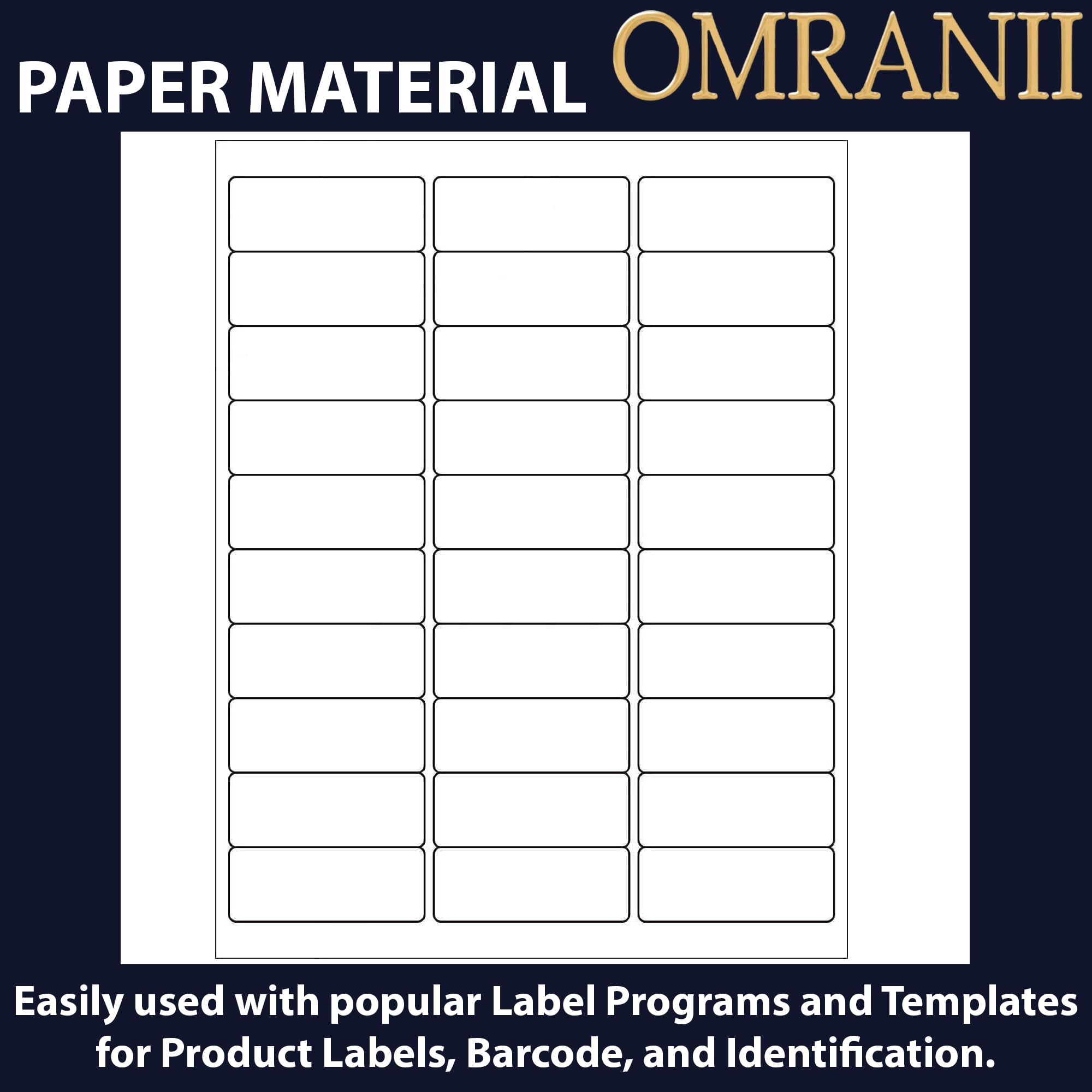 Labels 1" X 2-5/8" Shipping Address FBA Labels for Laser and Inkjet Printers 5,000 Labels