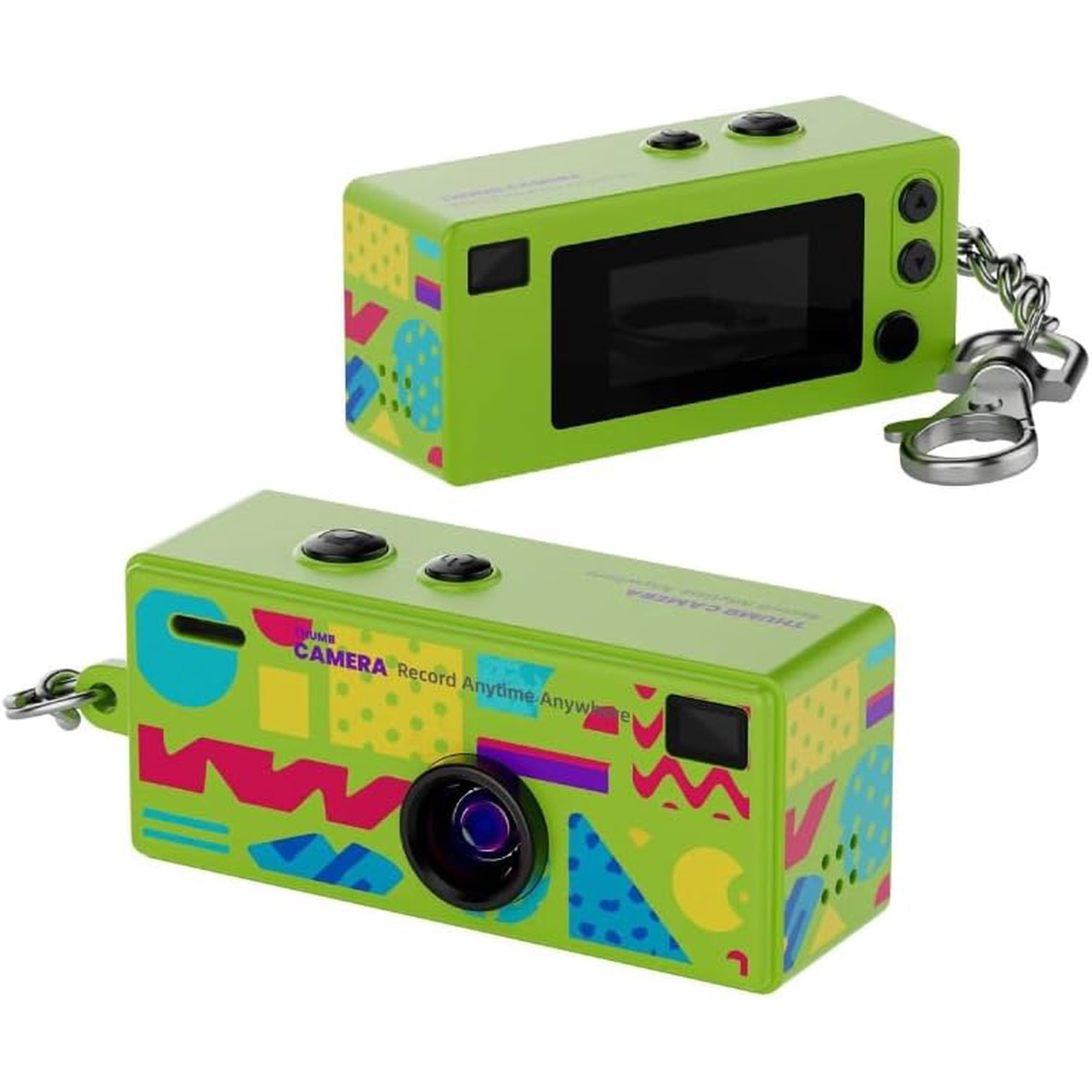 Portable G6 Thumb Camera,Retro Design 0.96-inch Vintage Mini Digital Camera 1080P Ultra-Compact Camcorder, 130° Wide-Angle Lens Thumb (Light Green)