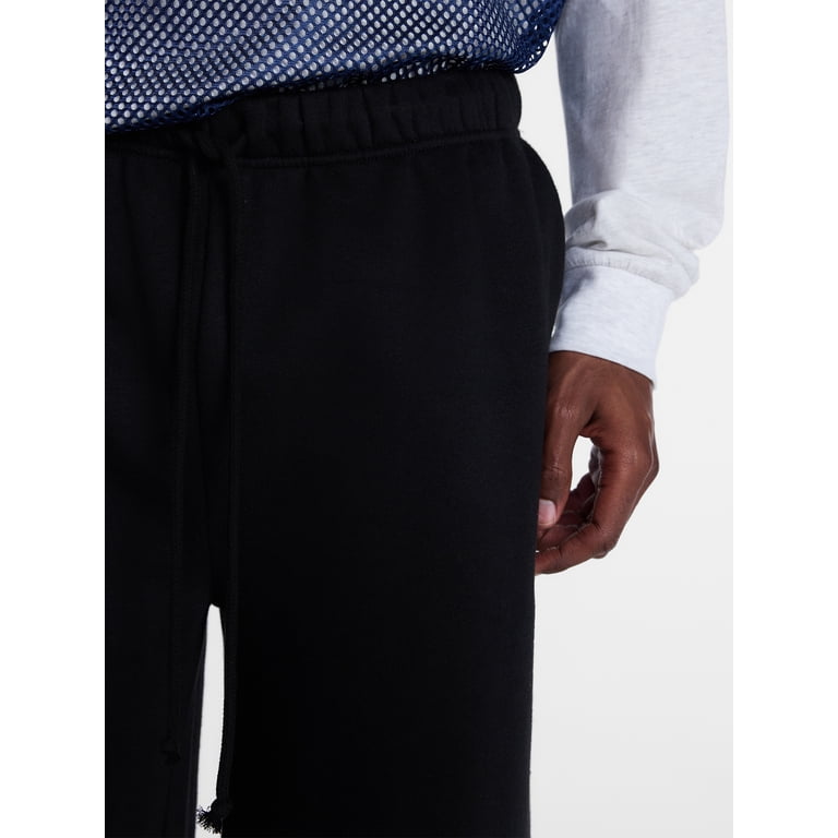 No Boundaries Men's Fleece Open Hem Sweatpants photo 4