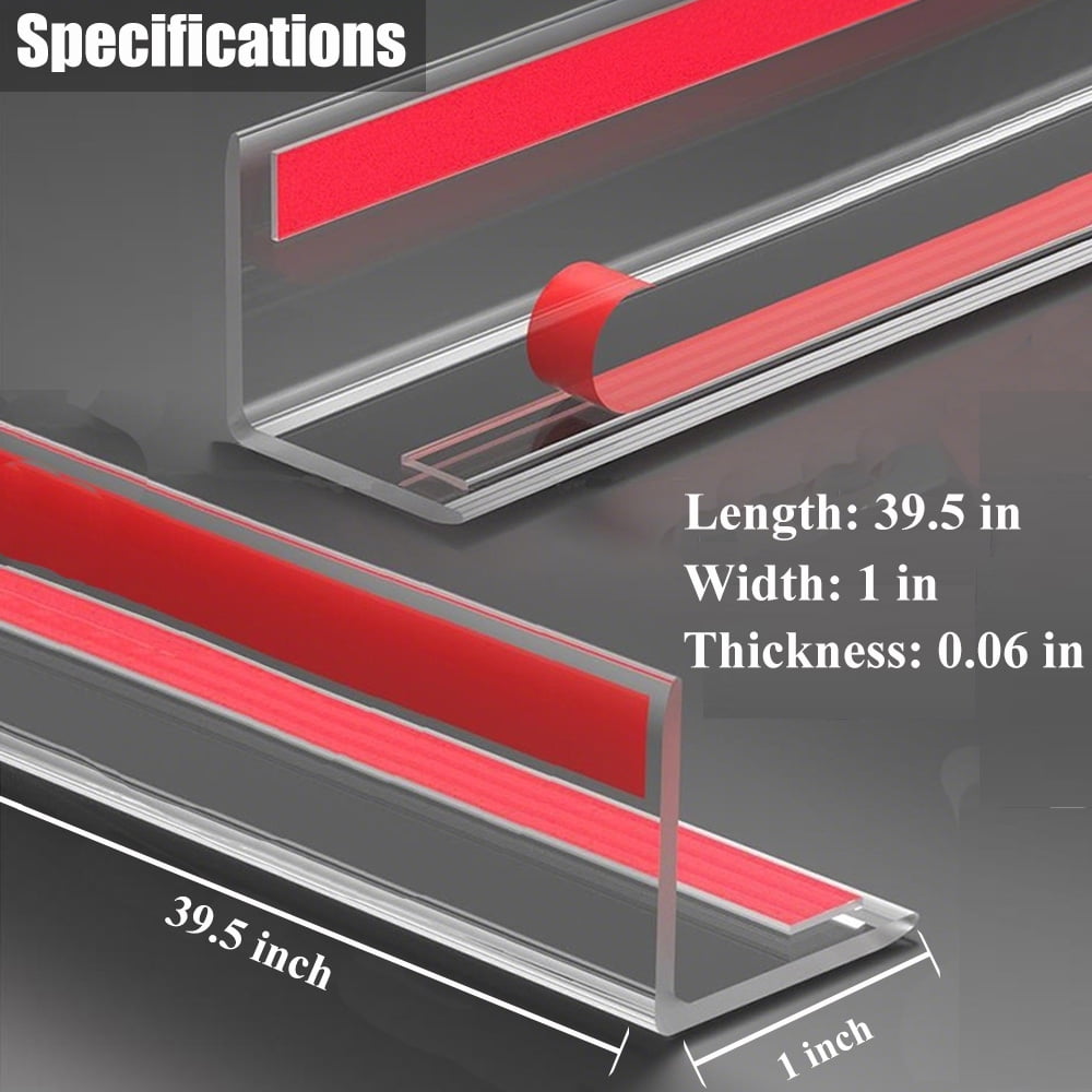 Clear Self-Adhesive Wall Corner Guards Walls Edge Protector & Corner Protectors for Wall, Furniture Corner, Door Easy to Install for Baby (10PCS, 1in x 39.5in)
