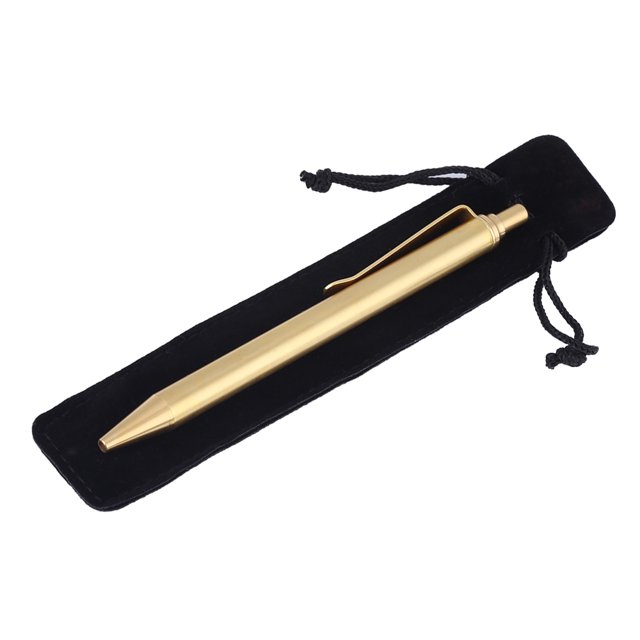 Bolígrafo De Latón Con Resorte Bolígrafo De Metal Profesional De Escritura Fácil Rollerball Scriveiner Papelería Para Escritura Suministros De Oficina Comercial 05 Mm ANGGREK Otros
