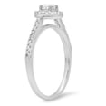 thumbnail image 3 of 0.40 Carat (ctw) 14K Gold Round Cut Diamond Ladies Engagement Bridal Halo Ring, 3 of 4
