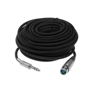 SF Cable XLR 3P Female to 1/4" Stereo Microphone Cable, 25 feet