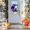 thumbnail image 7 of Halloween Moon Wreaths for Front Door, Black Cat on Moon Wreath Halloween Decor, Spooky Halloween Decorations Crescent Moon Wreath for Home Party Window Wall Indoor Outdoor, 7 of 7