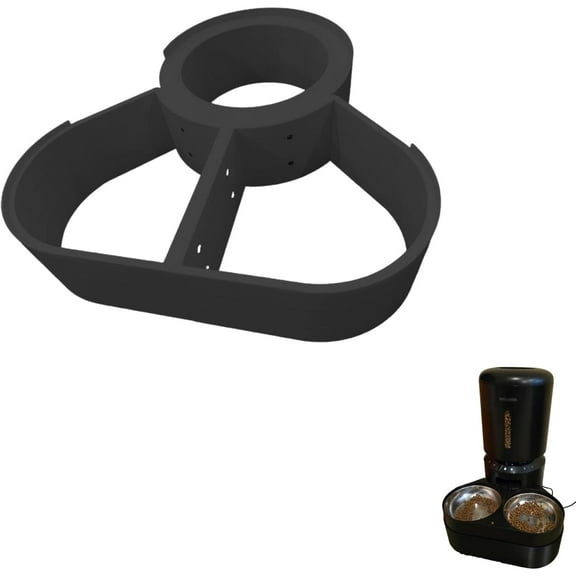 Heightening Stand for PETLIBRO Automatic 2Cats Feeder, 5 Inch Elevated Base for Smart Pet Feeder, Easy Setup Cat Food Dish Heightening Accessory (Black)