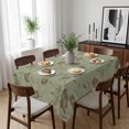 thumbnail image 6 of Sage Green Floral Table Cloth Waterproof Tablecloths, Vintage Spring Botanical Flowers Tablecloth Dining Table Cover for Kitchen Party Tabletop Outdoor, Rectangle Tablecloth 52x70 Inch, 6 of 9
