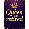 thumbnail image 4 of LUUFILx Queen Retirement Celebration Banner Backdrop Decorations Party Supplies Photography Props Regal Gold and Purple Design Background Event Decor, 4 of 8
