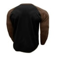 thumbnail image 3 of Casual Classic Vintage Long Sleeve Sweatshirts for Men Crew Neck Sweater Lightweight Baseball Pullovers Color Block Shirts Workout Running Tops, 3 of 5