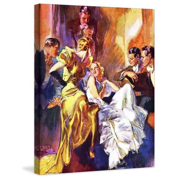 Marmont Hill "The Battle of the Blondes" by John LaGatta Painting Print on Canvas