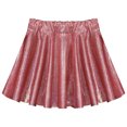 thumbnail image 3 of YONGHS Girl's Shiny Metallic Skater Skort Dance Athletic Pleated A-Line Mini Scooter Skirt Red 13-14, 3 of 7