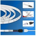 thumbnail image 6 of YouLoveIt LED Strip Lights, 16.4ft(5m) Smart LED Lights RGB Color Changing LED Strips RGB Colored Rope Light Strip Kit Color Changing LED Strip Lights for Bedroom Home TV Kitchen Party, 6 of 8