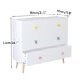 thumbnail image 5 of Jopath 3 Drawer Dresser Kids Nightstand Modern Wood Chest of Drawers or Living Room,Nursery,Bedroom,White03, 5 of 8