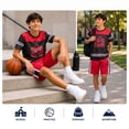 thumbnail image 7 of Quad Seven Boys Activewear Set – 2 Piece Athletic Basketball Shirt and Gym Shorts, Lightweight Breathable Sports Outfit for Boys, 7 of 7