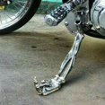 thumbnail image 1 of Soportes para motocicleta, soporte para motocicleta esqueleto, soporte lateral universal para motocicleta de aleación de aluminio (1 unidad), 1 of 5