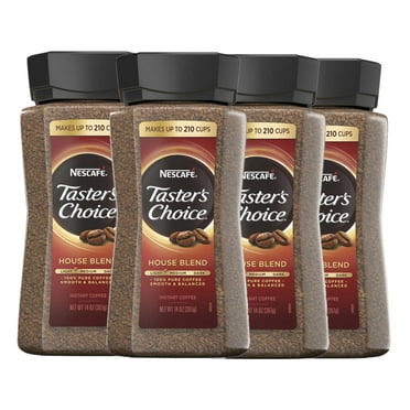 4 Pack | Nescafe Taster's Choice Instant Coffee, House Blend, 14 oz