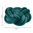 thumbnail image 3 of Almohada con nudo, almohada con forma de anillo de bola, almohada con bola de nudo súper suave de 17,7 pulgadas, almohada decorativa con nudos de LICRA verde, 3 of 5