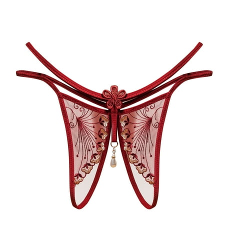 BYHONG Women Thong Panties Thong Lace Pants Ladies Briefs Underwear Womens Underwear One Size