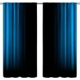 thumbnail image 2 of Purple and Black Curtains Funny Striped Ombre Elegant Design Bright Solid Dark Abstract Gradient Blackout Rod Pocket Curtains for Bedroom Living Room Kitchen Window Drapes 2 Panel Set 52x84 Inch, 2 of 4