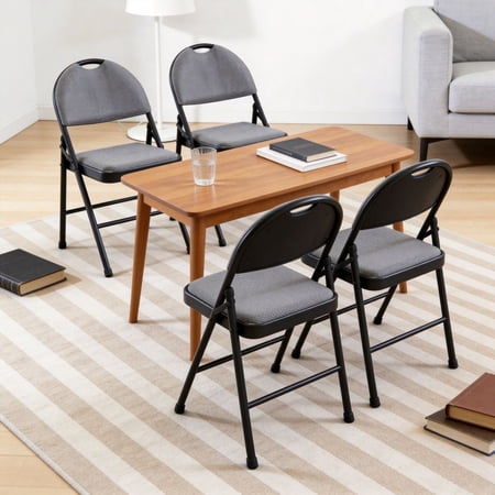 folding chairs linen padded foldable product