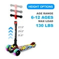thumbnail image 5 of 3 Wheel Scooter for Kids, Foldable Scooter with Light Up Wheels, Sturdy Deck Design, Height Adjustable, 5 of 6