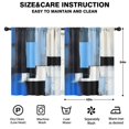 thumbnail image 2 of Blackout Kids Curtains,Blue and Grey Abstract Art Artwork Childrens Insulated Curtains Set Of 2,Bedroom Essentials,Toddler Room Decor 42x54in(106x137cm), 2 of 4