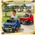 thumbnail image 4 of CASEMIOL 12V Kids Ride on Toys Car with Remote Control, Ford F150 Raptor Ride on Truck for Kids Ages 3-5, Toddler Electric Car w/ Bluetooth, Front & Rear Suspension, Gifts for Girl & Boy, Blue, 4 of 9