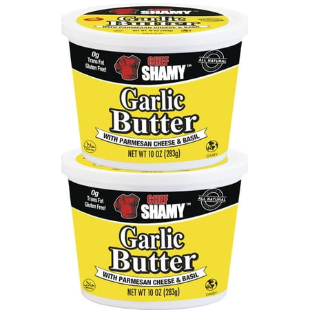 (pack of 8)Chef Shamy Garlic Basil Parmesan Butter, 3oz