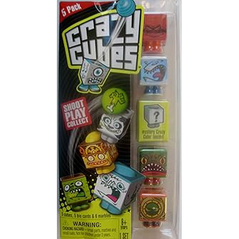 Crazy Cubes Aqua Theme Set of 5 Collectible Game Characters with
