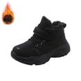 thumbnail image 2 of XXWXYD Boys Winter Boots Girls Boys Children's Casual Shoes Mesh Soft Sole Breathable Sports Short Boots for Fashion Classic Comfortable Shoe(8-9 Years,Black), 2 of 6