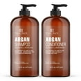 thumbnail image 2 of Botanic Hearth Argan Oil Shampoo And Conditioner Set | 16 Fl Oz Each With Keratin, Restorative & Moisturizing, Sulfate Free | All Hair Types & Color Treated Hair, Men And Women | (Packaging May Vary), 2 of 10