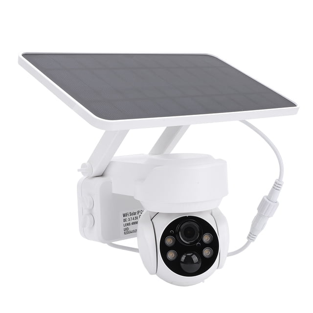 Cámara Solar Al Aire Libre, Cámara Solar A TODO COLOR DE DOBLE LUZ DE 2MP PARA EL SITIO DE CONSTRUCCIÓN