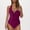 01 Wine, variant on Feimerou Womens One Piece Swimsuits Sexy Halter Ruffle V Neck Tummy Control Bathing Suit Backless Slimming High Waisted Swimwear