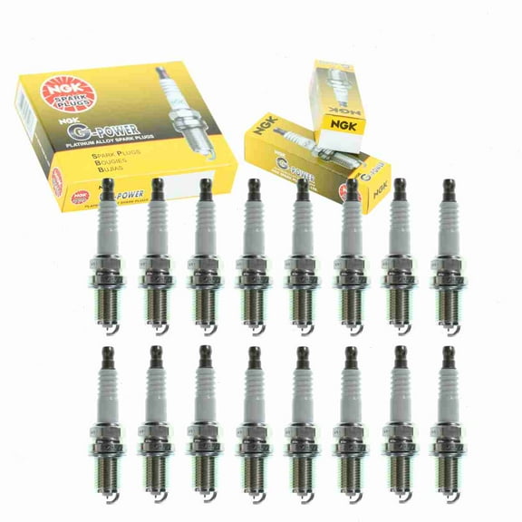 16 pc NGK G-Power Spark Plugs compatible with Mercedes-Benz SL500 5.0L V8 1999-2006