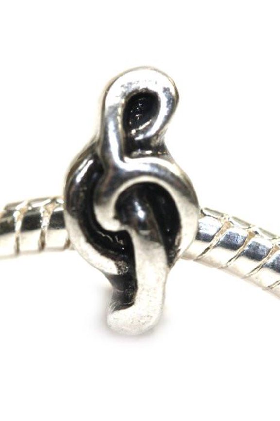 G-Clef Musical Note Bead European Bead Compatible for Most European Snake Chain Charm Bracelet