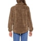 thumbnail image 3 of Abrigos de piel sintética INSPIRE CHIC para mujeres, chaqueta de forro polar con solapa y botones, ropa exterior, XS, marrón, 3 of 6