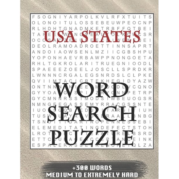 usa states word search puzzle 300 words medium to extremely hard and many more other