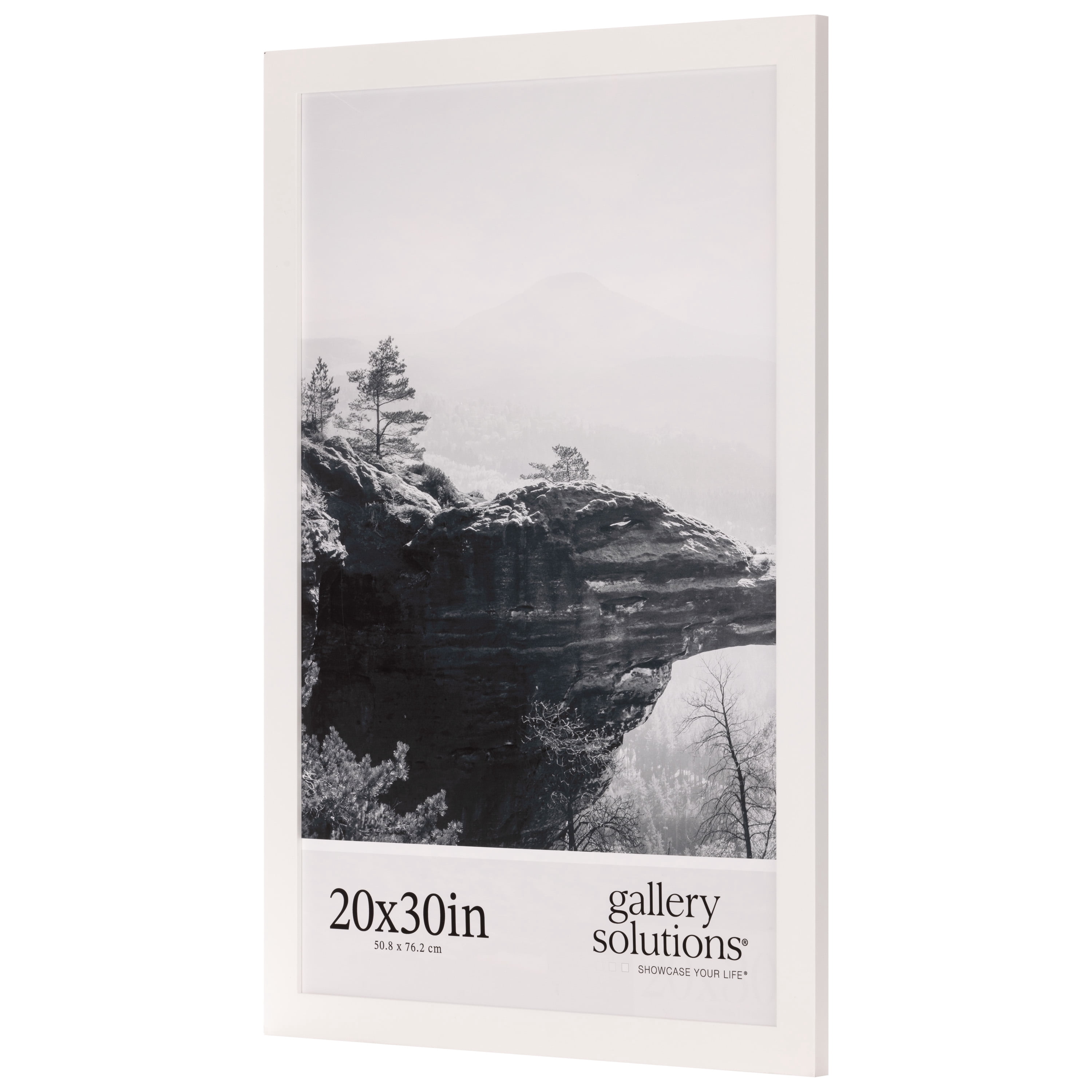 Gallery Solutions White Wood Wall Mount Poster Picture Frame 20" x 30" 1-pack